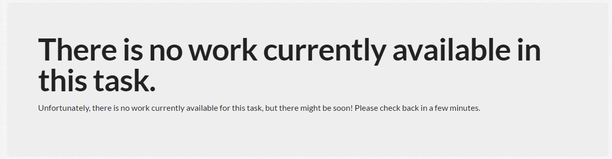 task not available